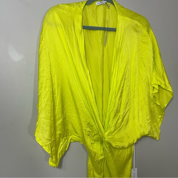 NWT Young Fabulous Broke Neon Wrap Maxi Dress Mermaidcore Siren Resort Vacay - Picture 10 of 15
